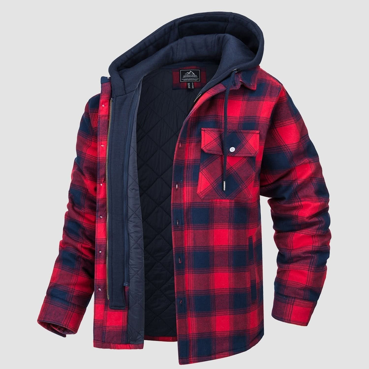 Chaqueta Harry de Franela con Capucha