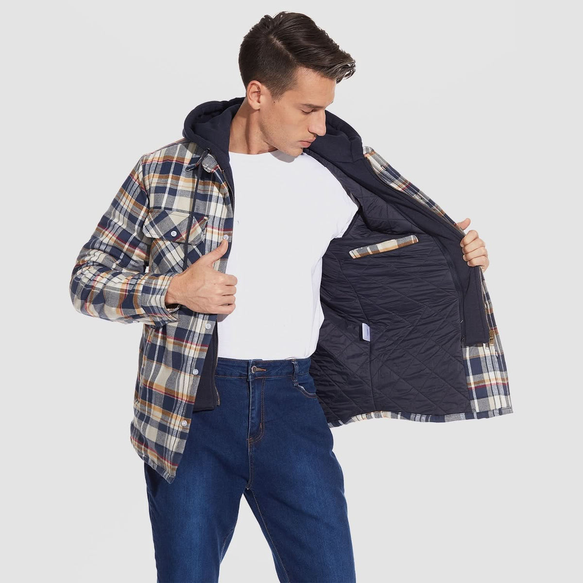 Chaqueta Harry de Franela con Capucha