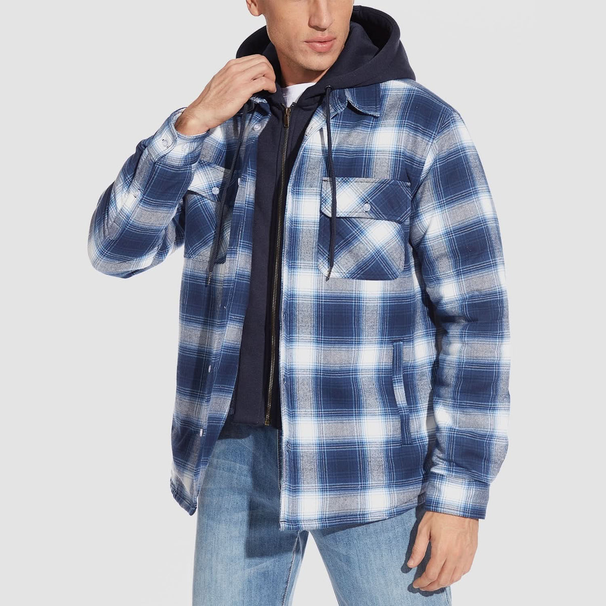 Chaqueta Harry de Franela con Capucha