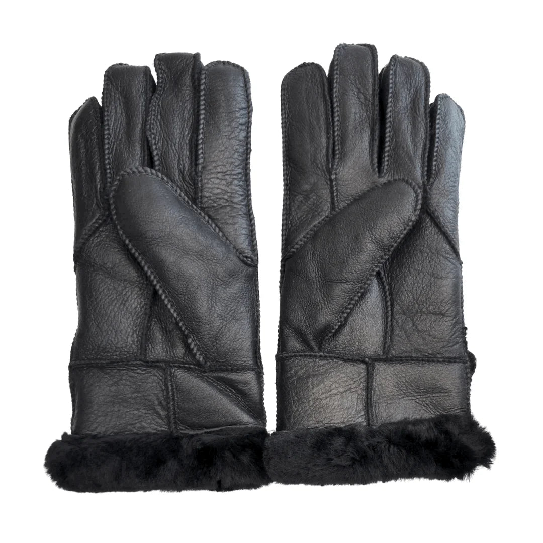 Guantes de Piel de Borrego con Hebilla