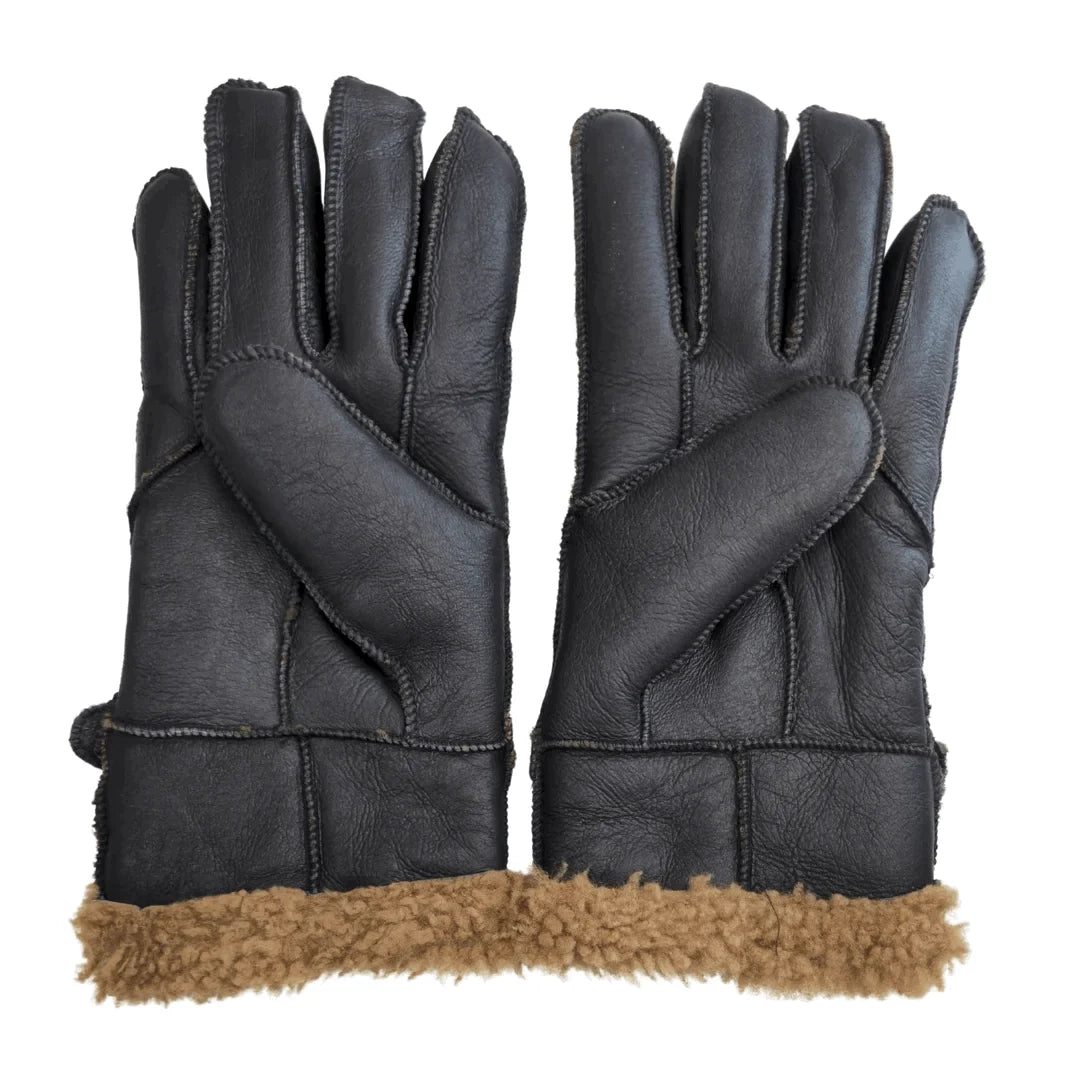Guantes de Piel de Borrego con Hebilla