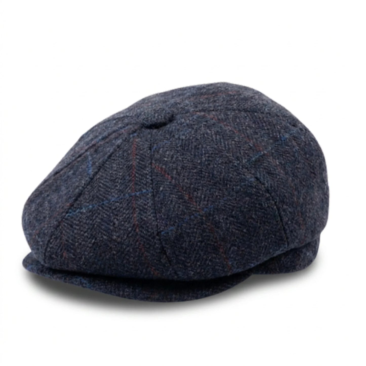 Gorra Newsboy Azul Marino de Lana
