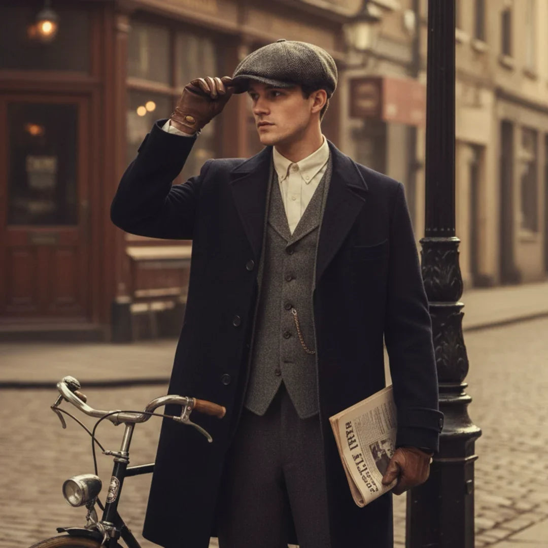Gorra Newsboy de Espiga Atemporal