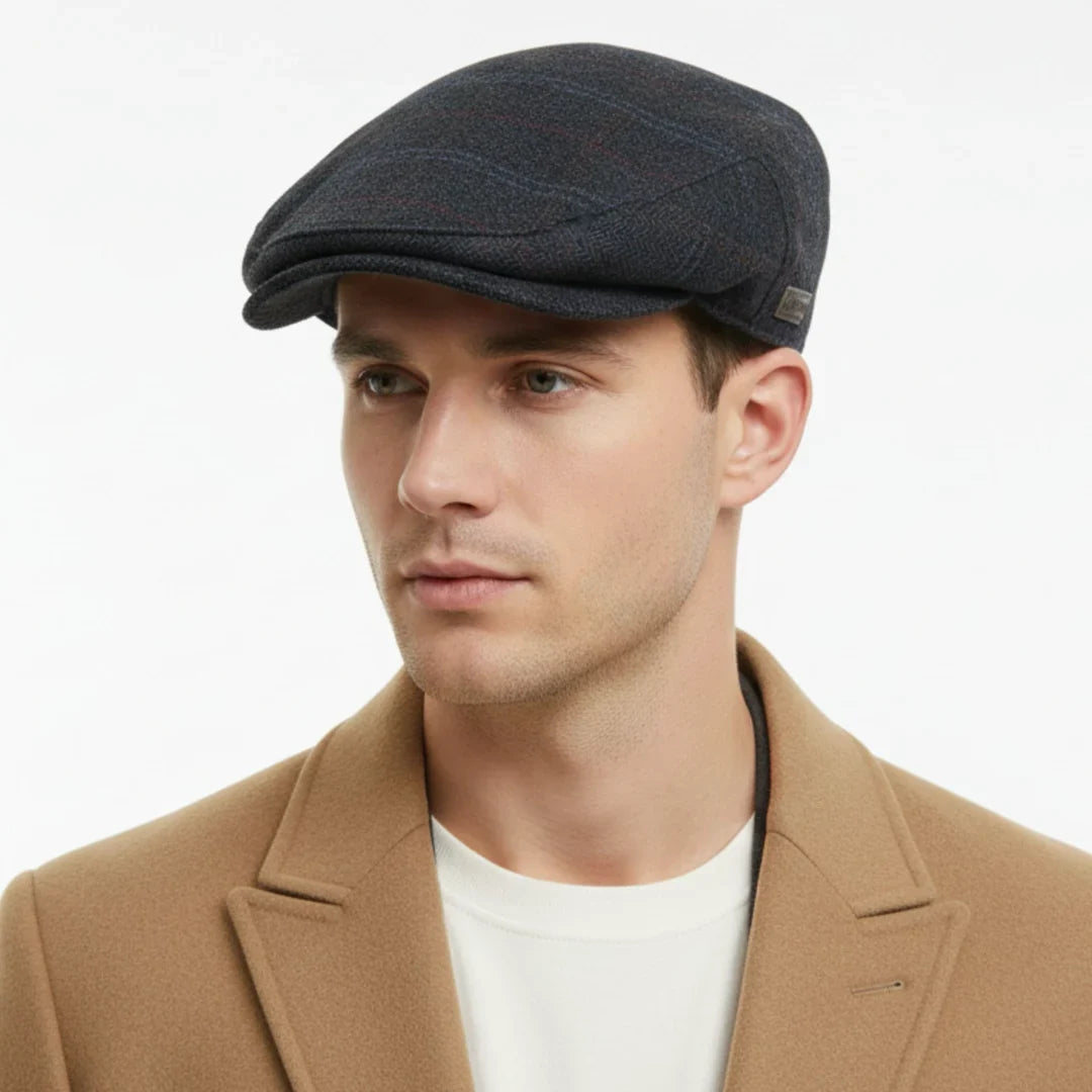 Gorra Plana Ivy de Espiga a Cuadros