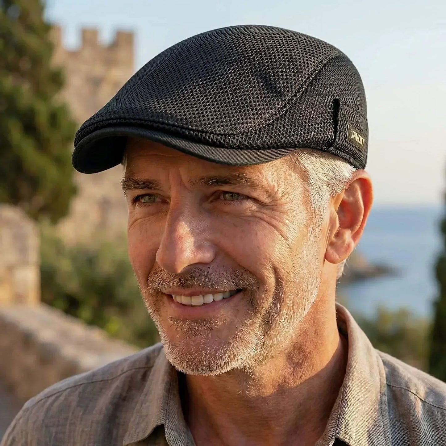 Gorra plana de verano