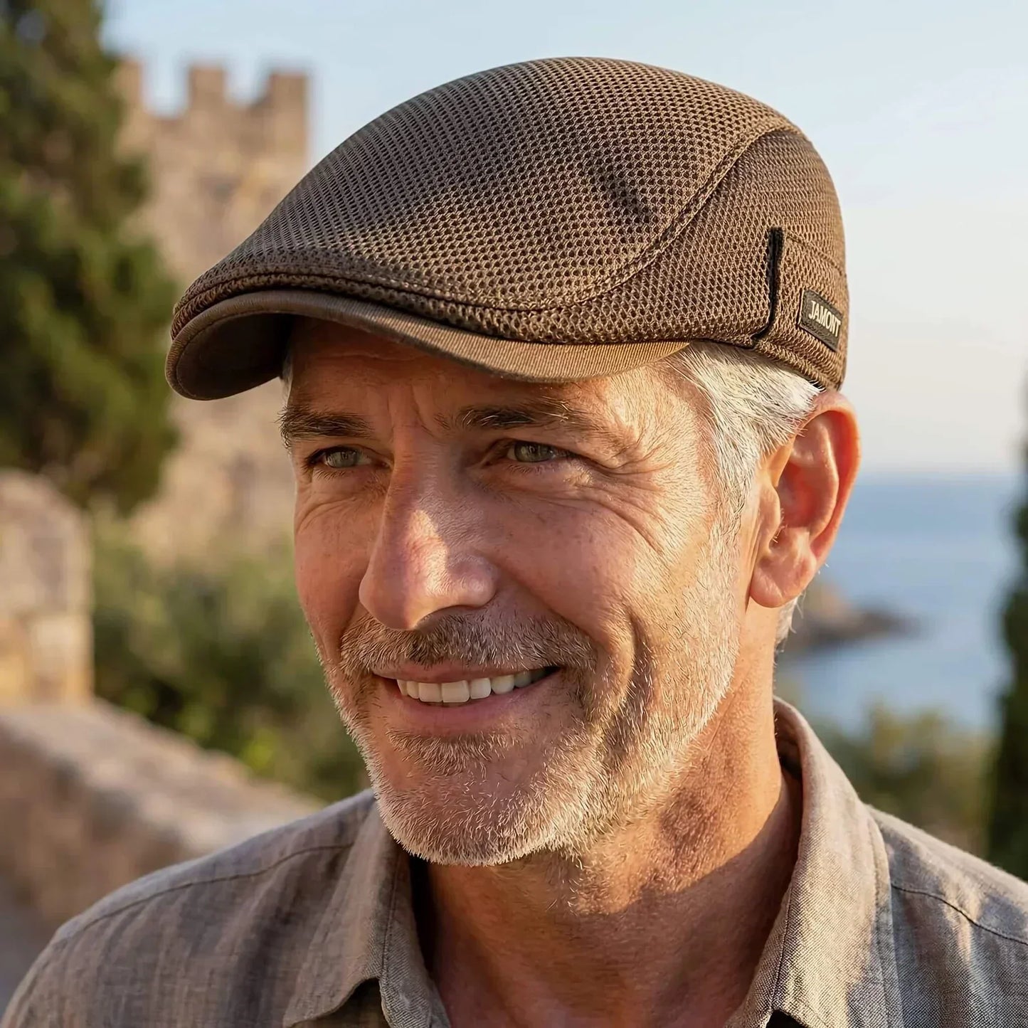 Gorra plana de verano
