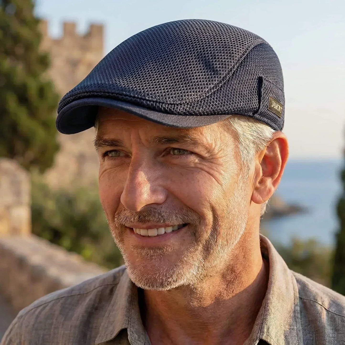Gorra plana de verano