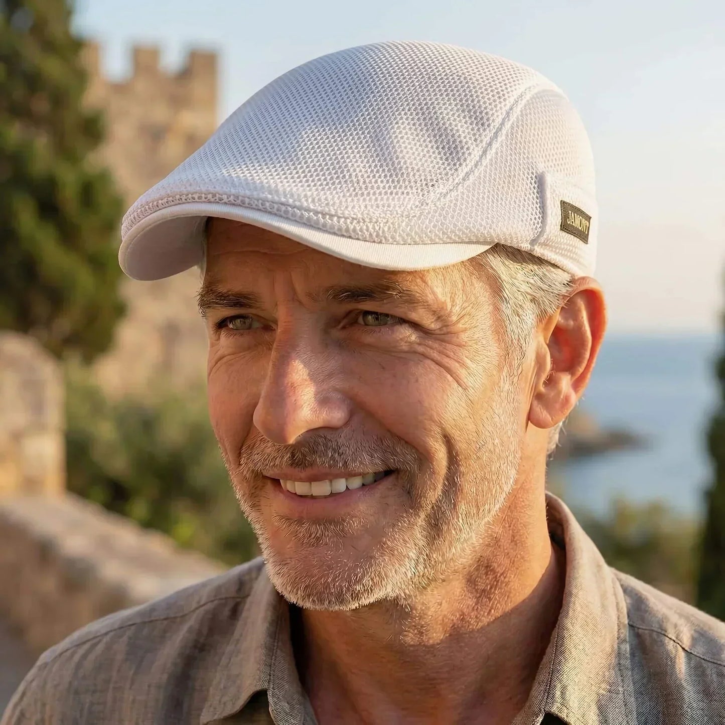 Gorra plana de verano