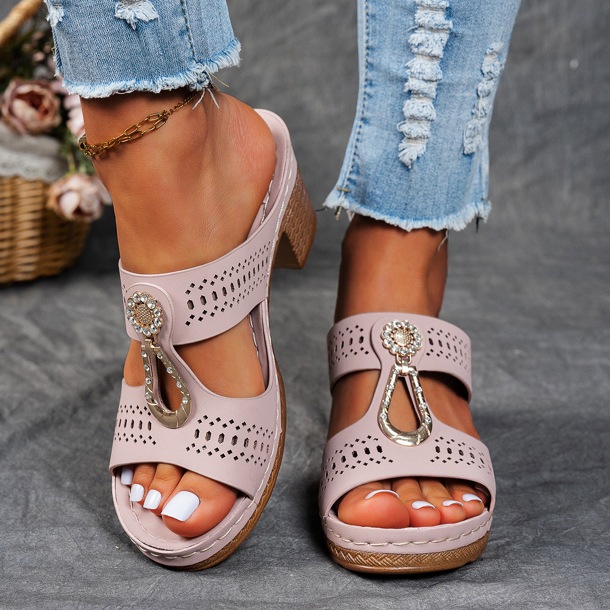 Sandalias Ortopédicas de Tacón Elegancia