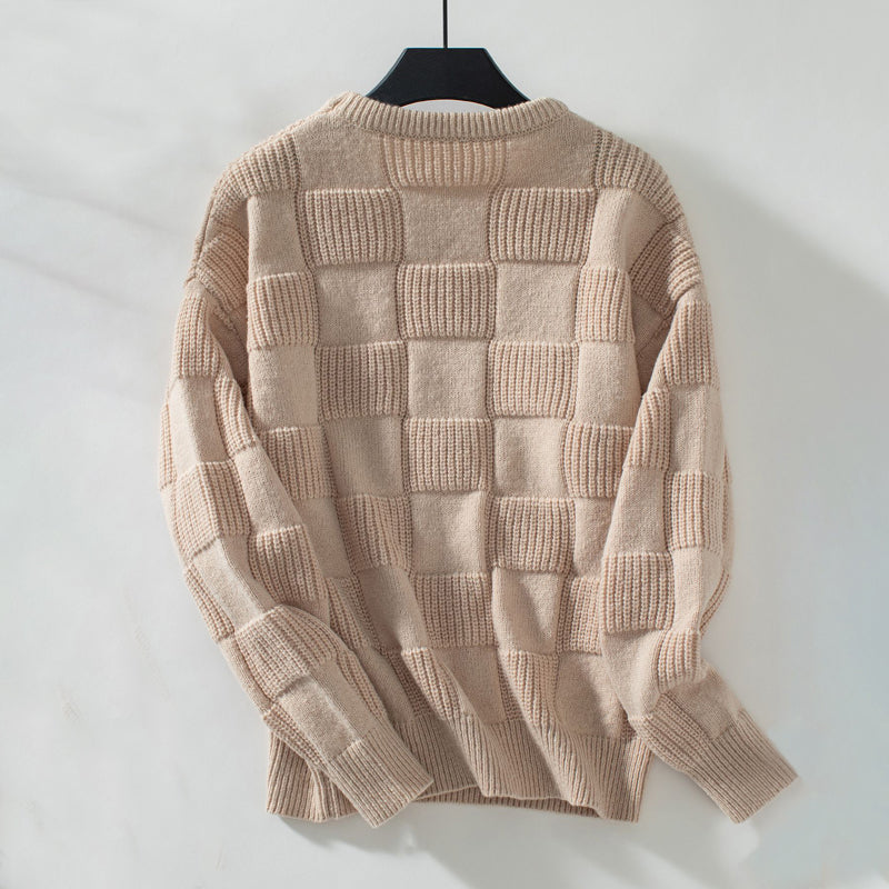 Jersey Vintage de Cuadros Desenfadado