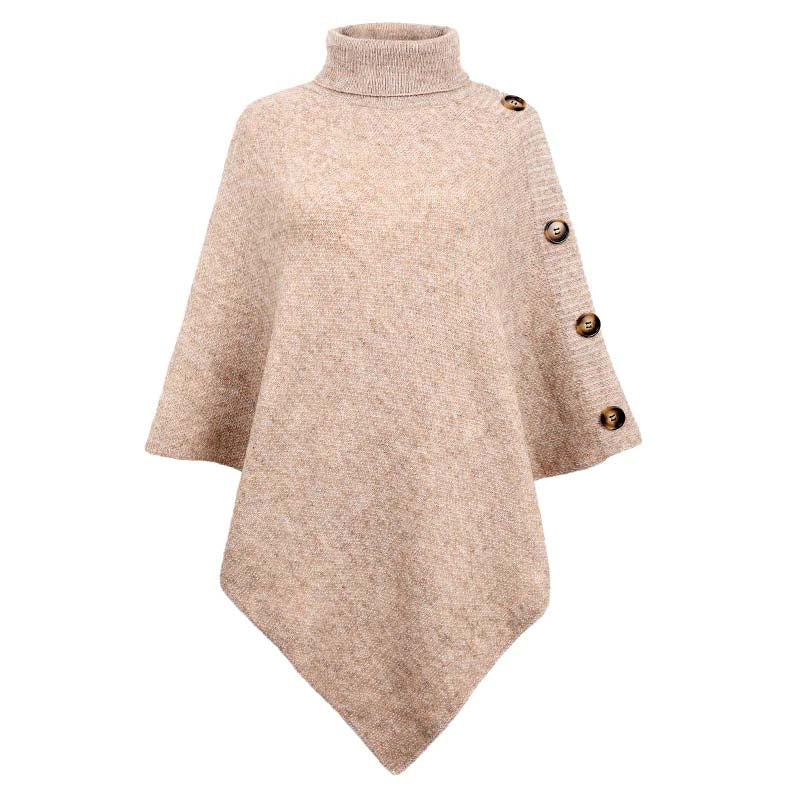 Jersey de Cuello Vuelto con Botones