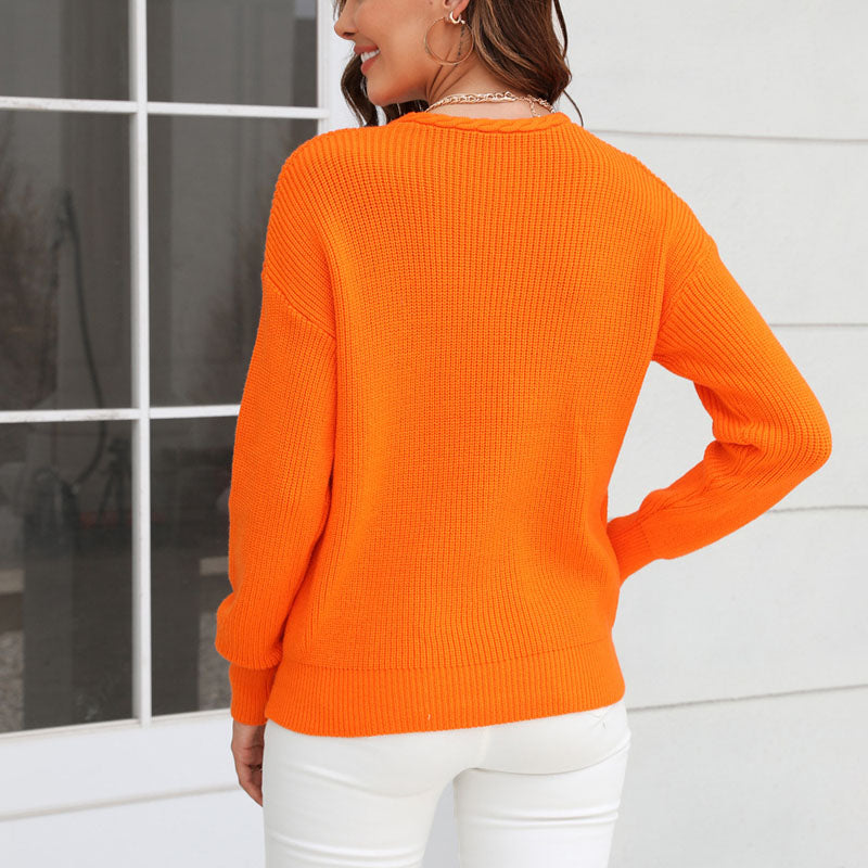 Jersey de Cuello en V Colores