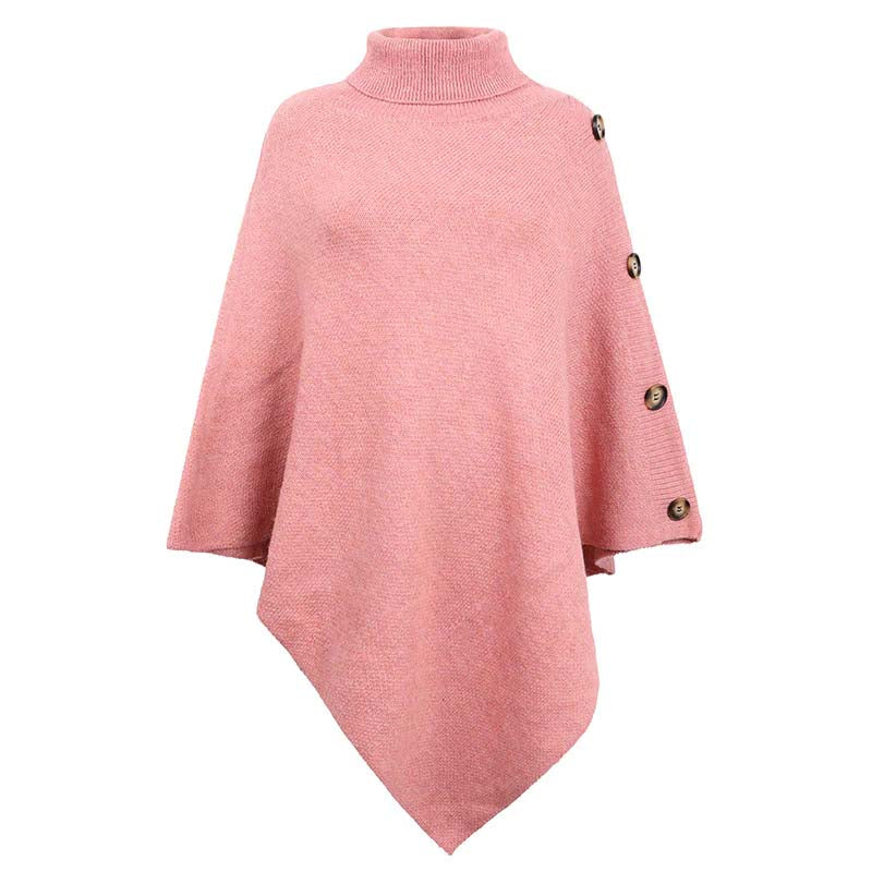 Jersey de Cuello Vuelto con Botones