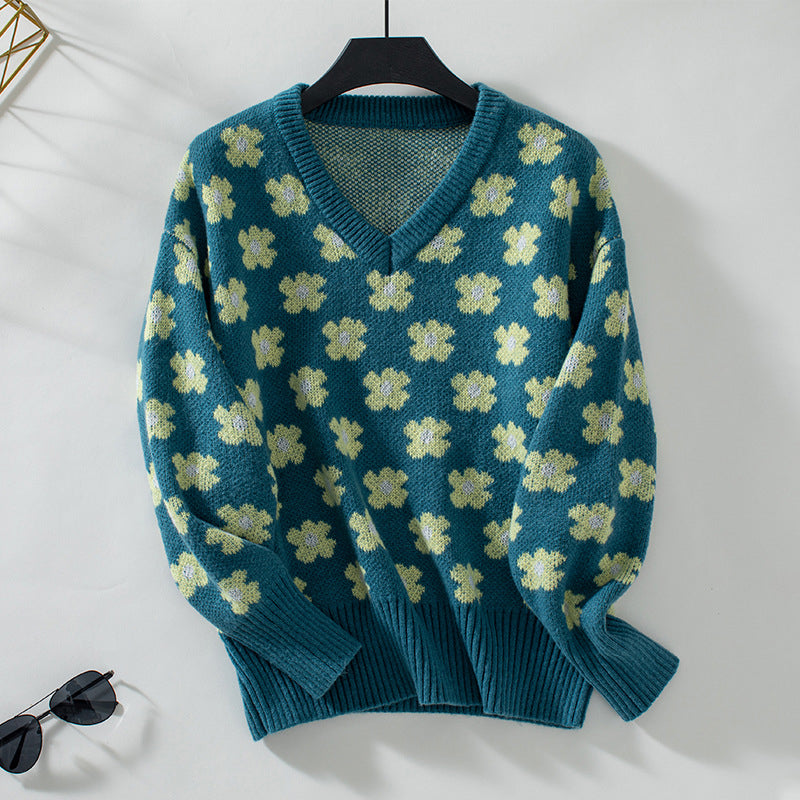 Jersey de Punto Floral