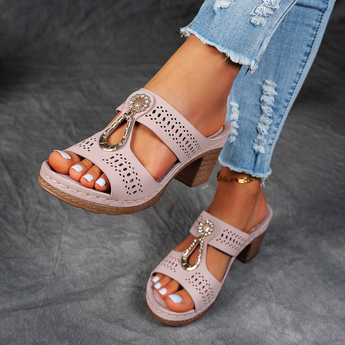 Sandalias Ortopédicas de Tacón Elegancia