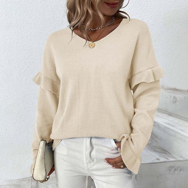 Jersey de Punto con Manga Farol Liso