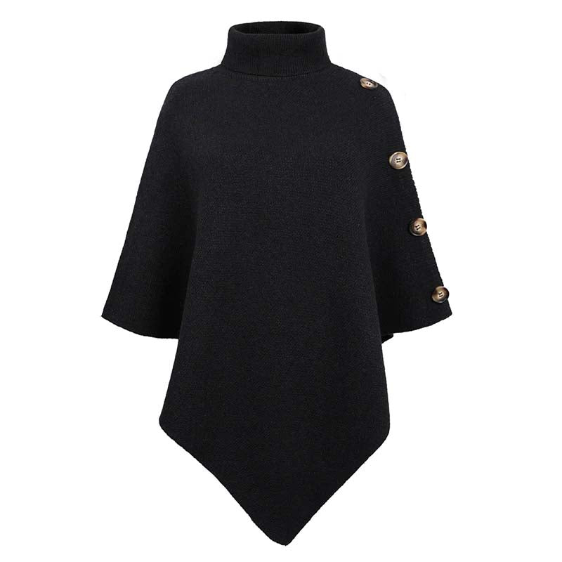 Jersey de Cuello Vuelto con Botones