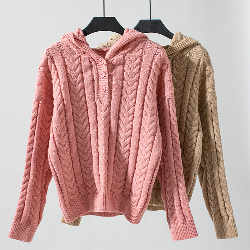 Jersey de Punto con Capucha