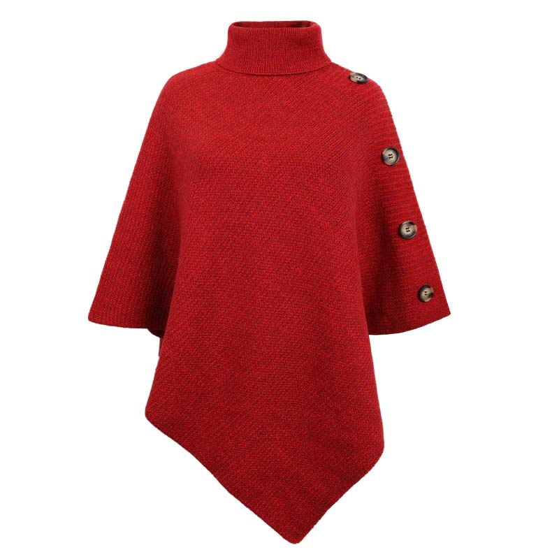 Jersey de Cuello Vuelto con Botones
