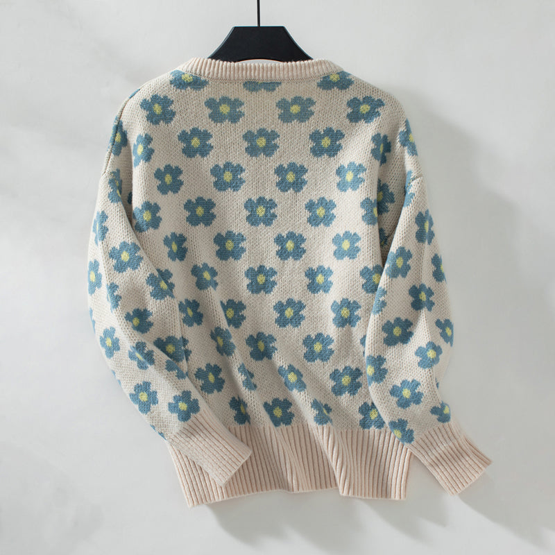 Jersey de Punto Floral