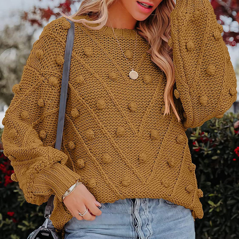 Jersey de Punto con Pompón