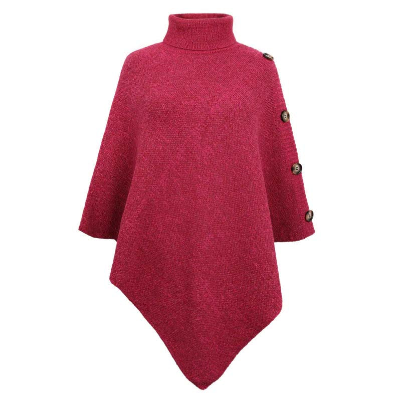 Jersey de Cuello Vuelto con Botones