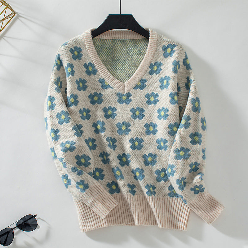 Jersey de Punto Floral