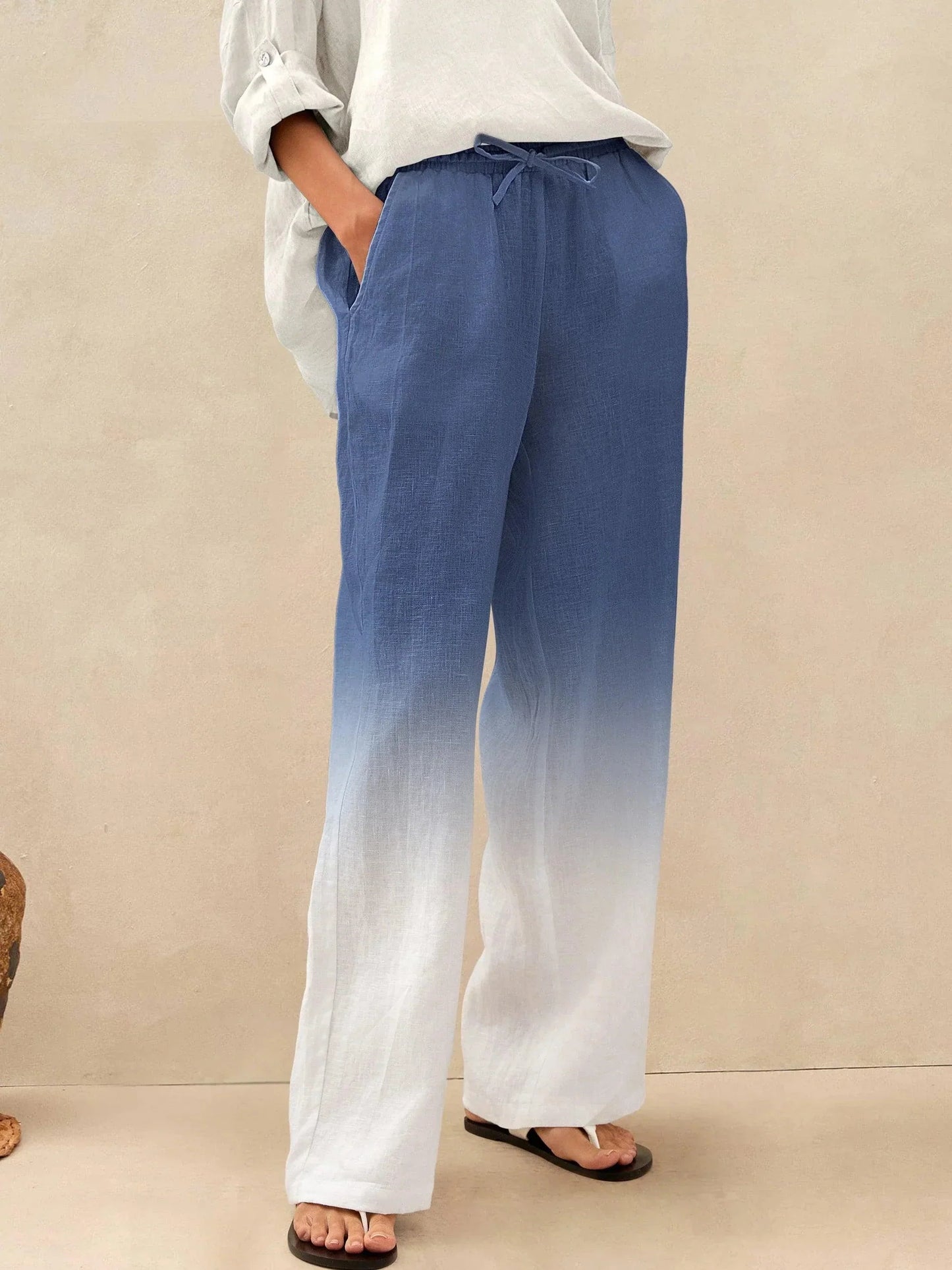 Pantalón de Lino Blanco