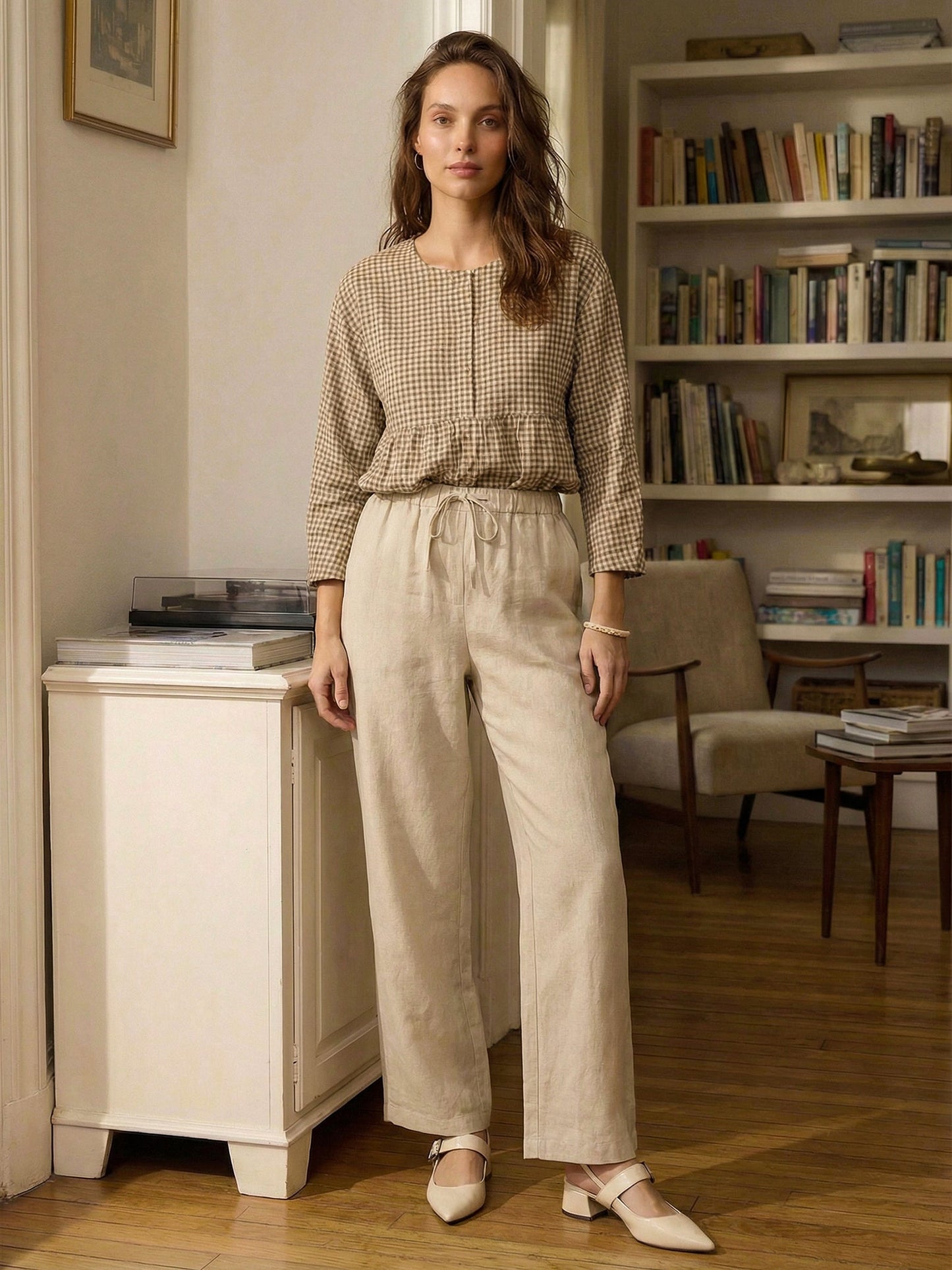 Pantalón de Lino Blanco