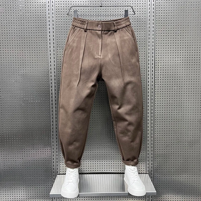 Marcin | Pantalón Melange de Elegancia Contemporánea
