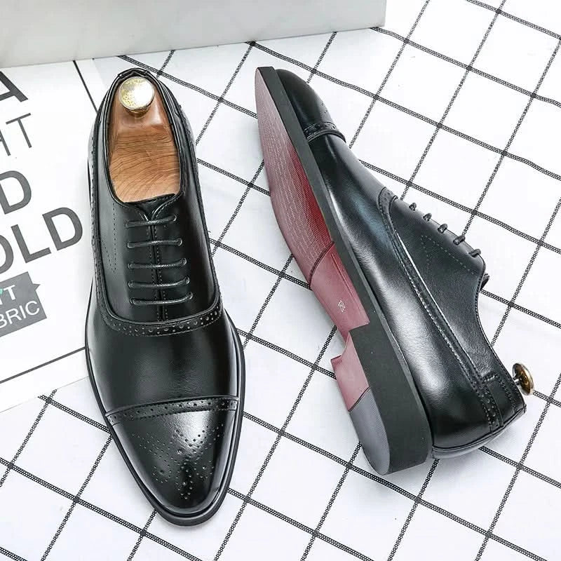 OXFORD ROYAL - Zapatos Brogue de Cuero