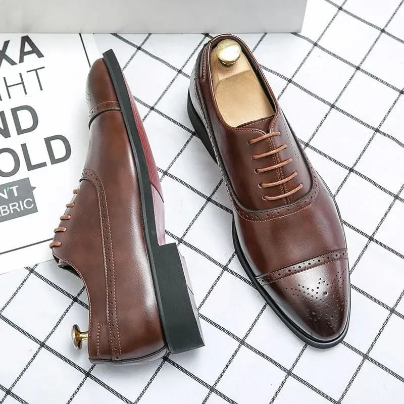 OXFORD ROYAL - Zapatos Brogue de Cuero