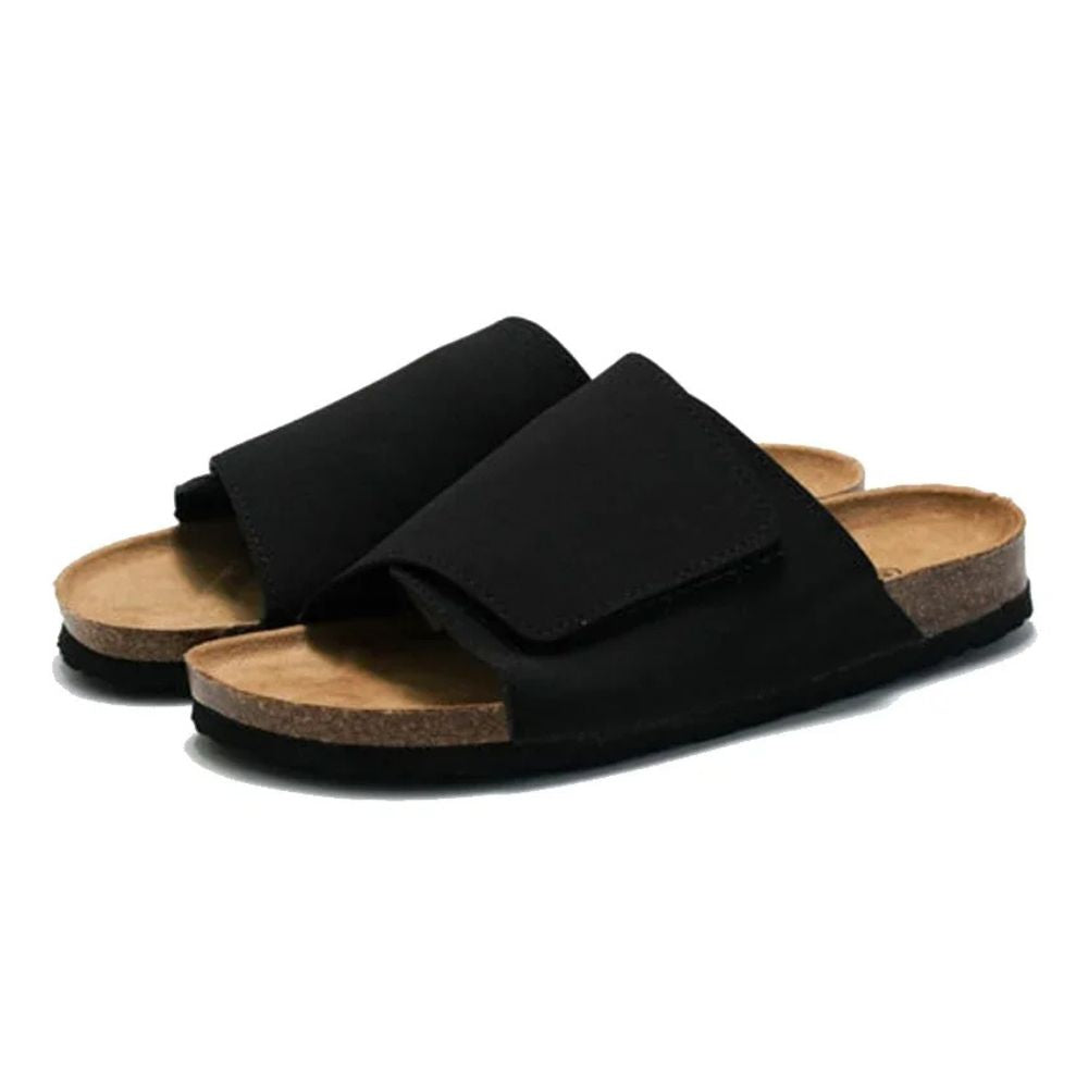 Sandalia Slide de Piel