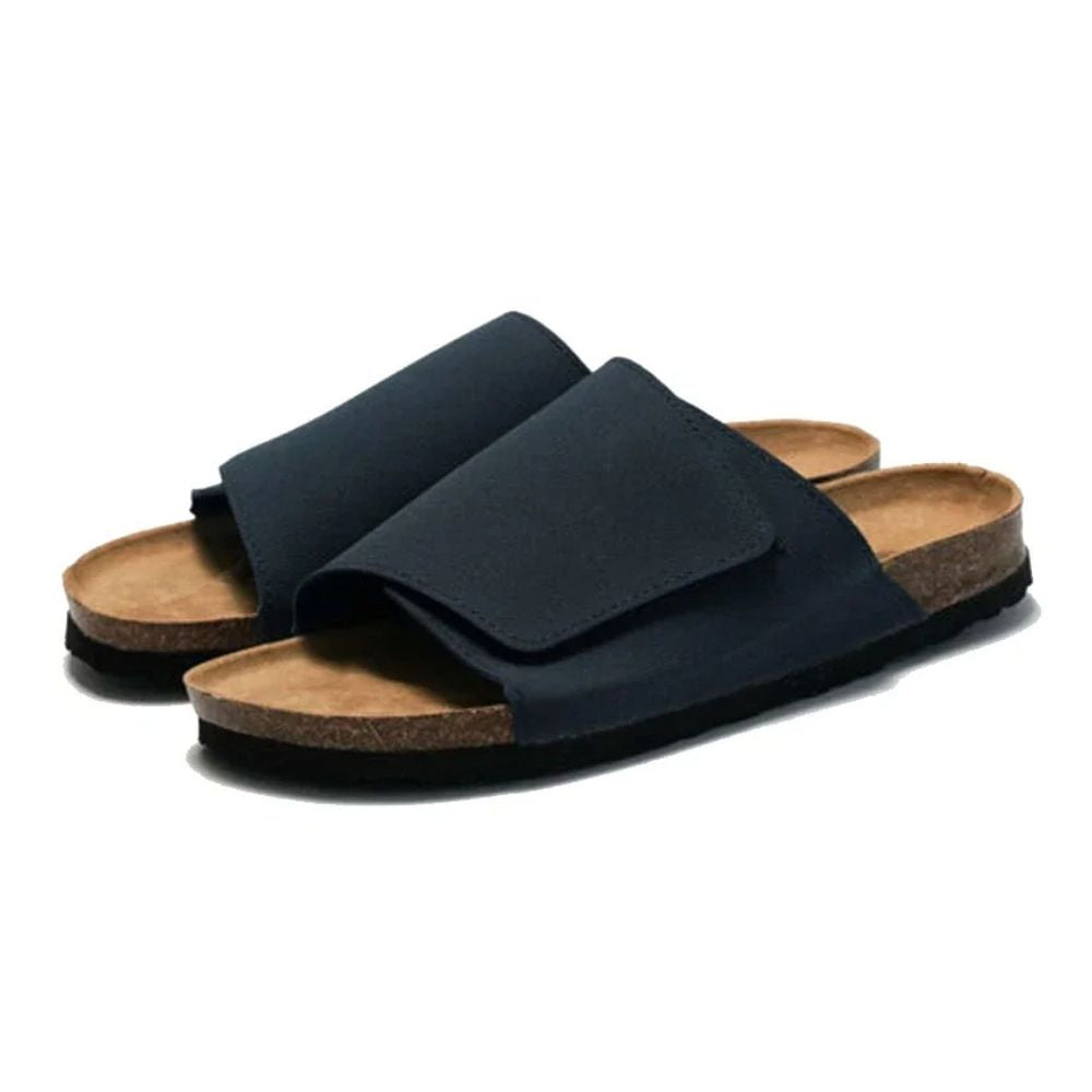 Sandalia Slide de Piel