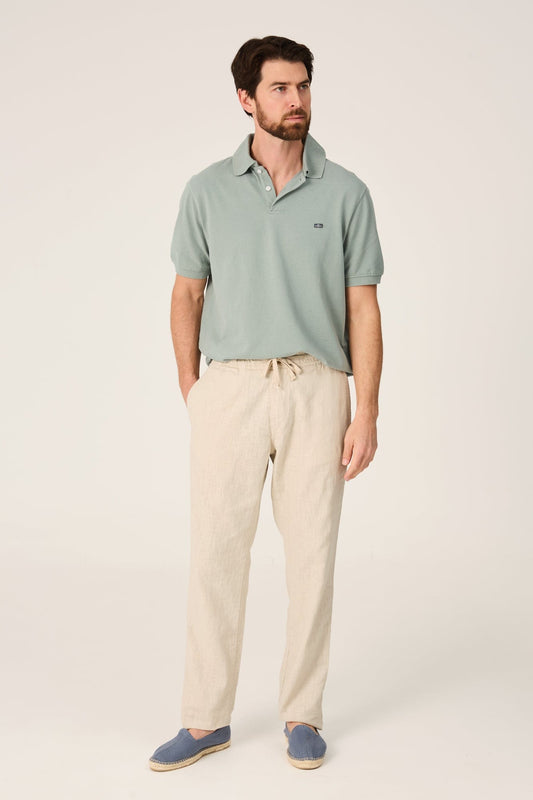 Polo de Lino Beige