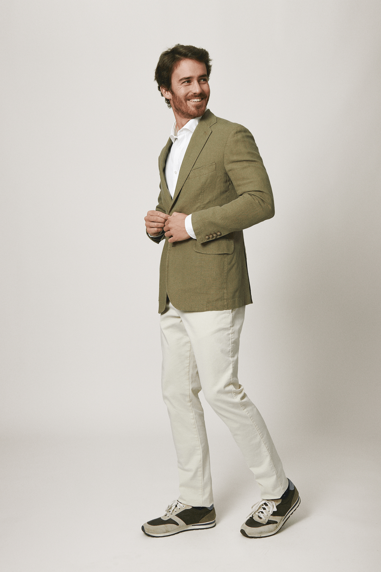 The Blazer Lino Verde Medio