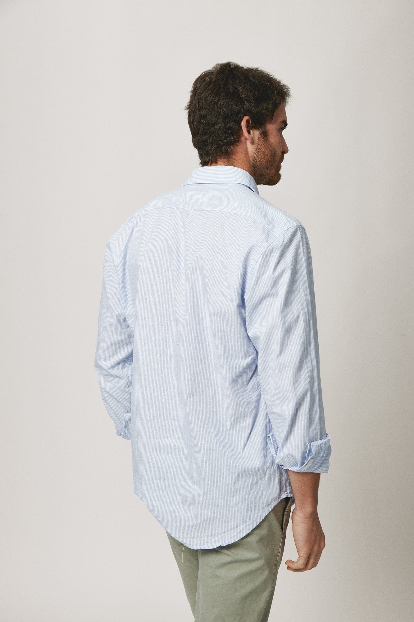 Polera Celeste Raya Fina