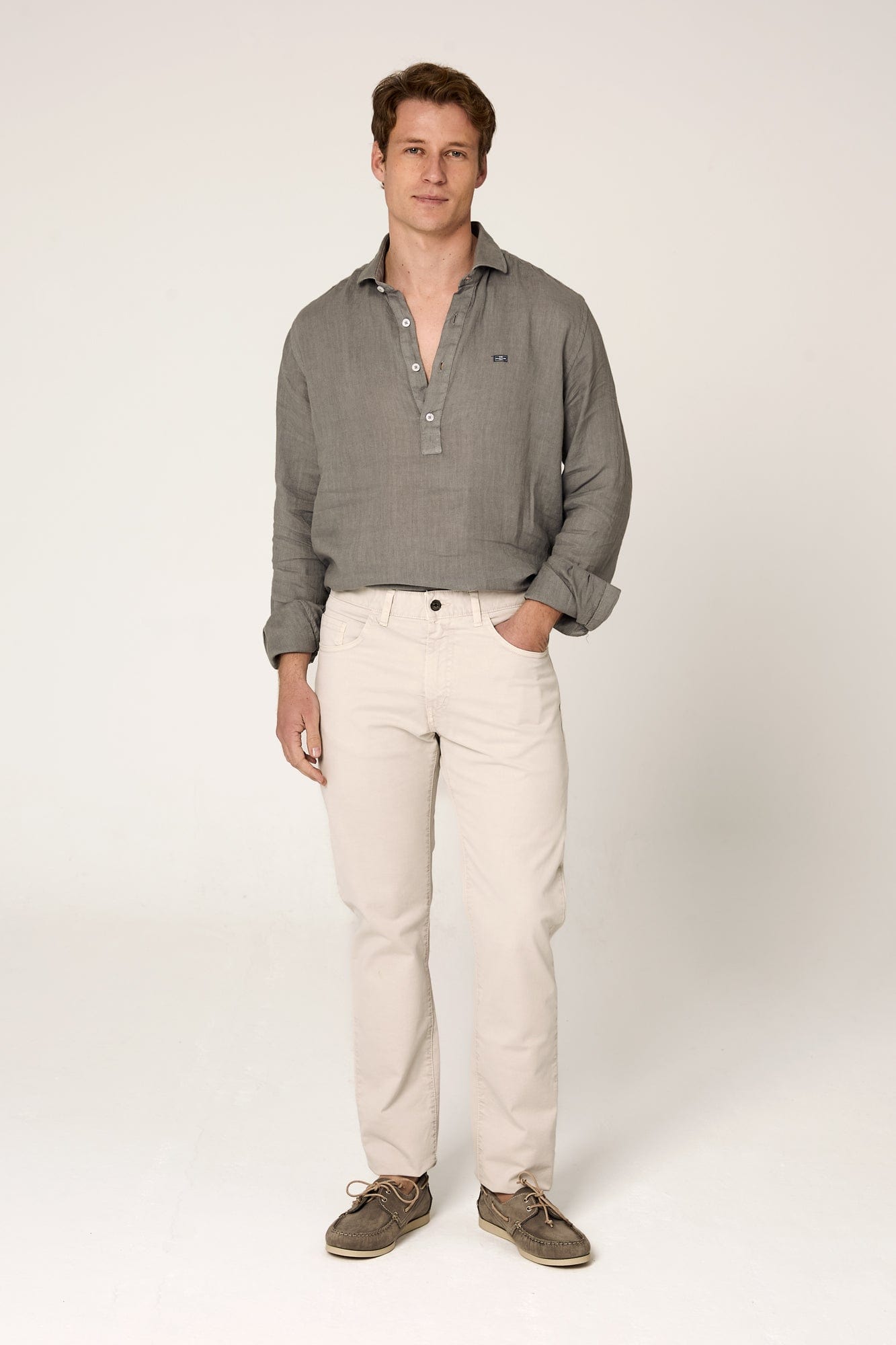 Pantalón algodón Crudo