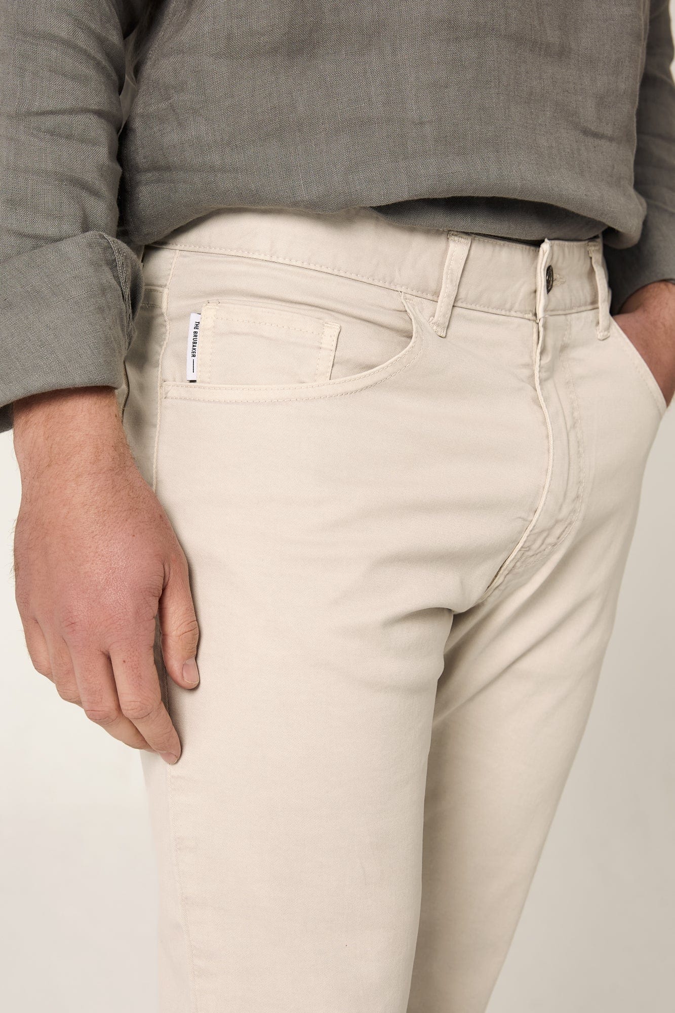 Pantalón algodón Crudo