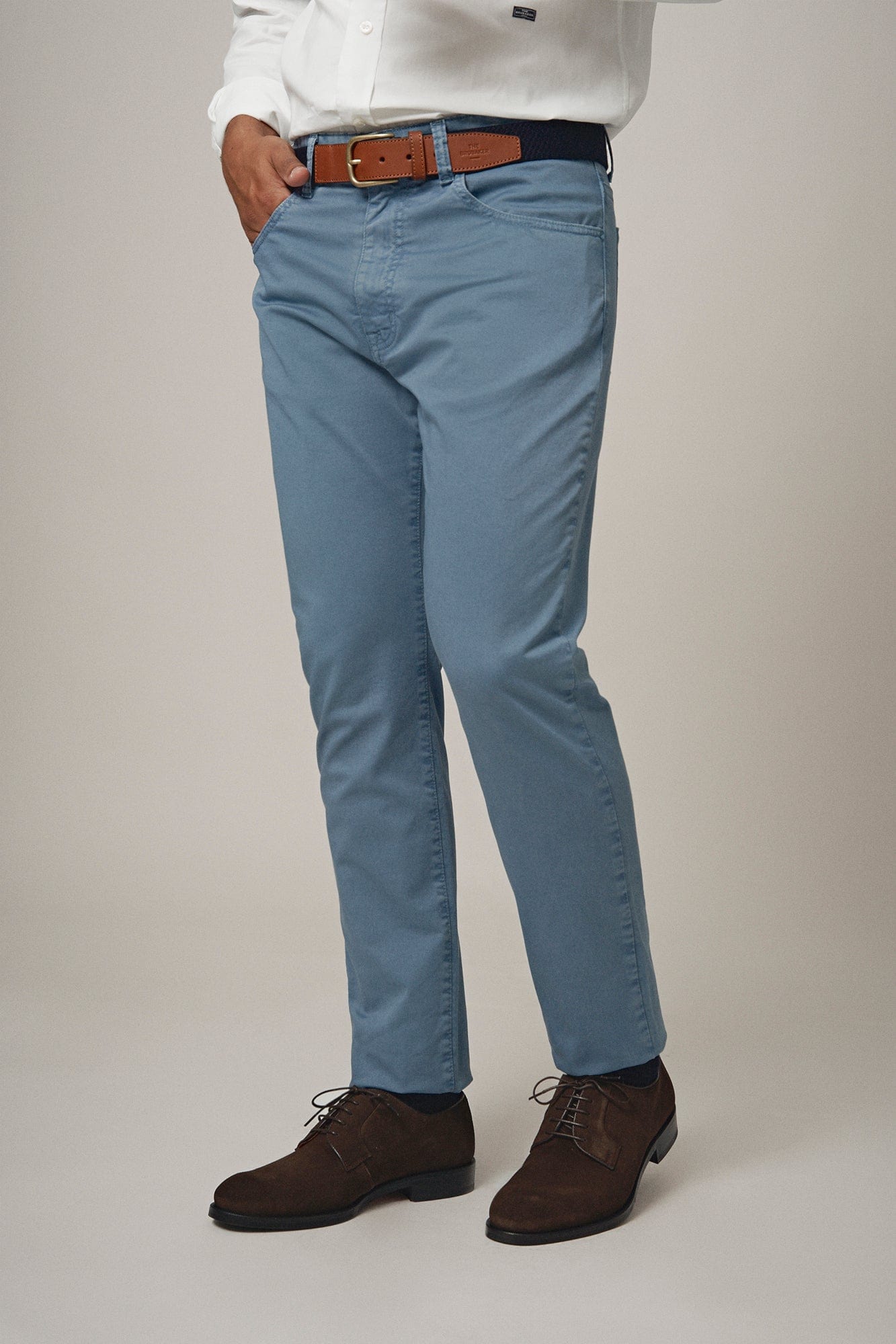 Pantalón algodón  Azul Acero
