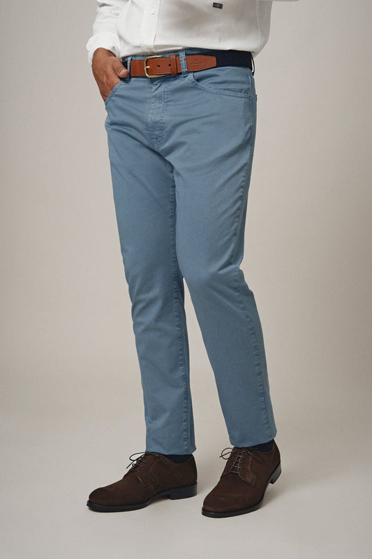 Pantalón algodón  Azul Acero