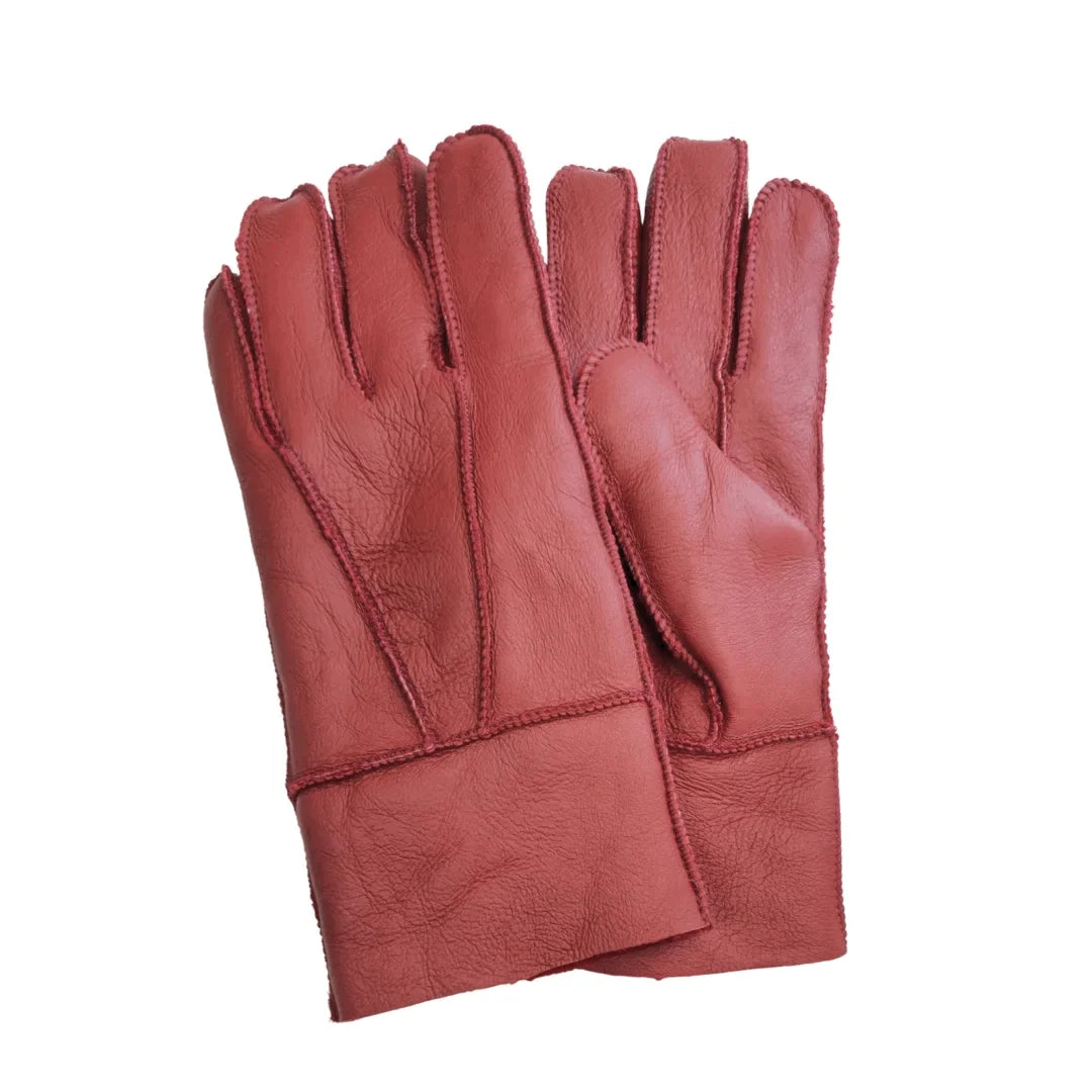 Guantes de Piel Napa con Forro de Borrego