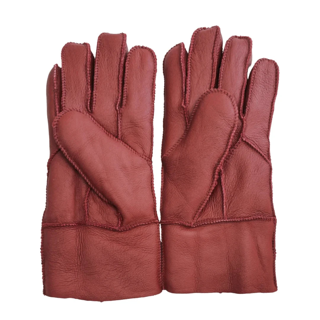 Guantes de Piel Napa con Forro de Borrego