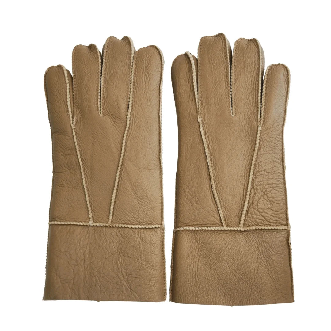 Guantes de Piel Napa con Forro de Borrego