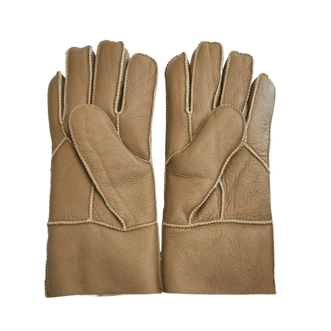 Guantes de Piel Napa con Forro de Borrego