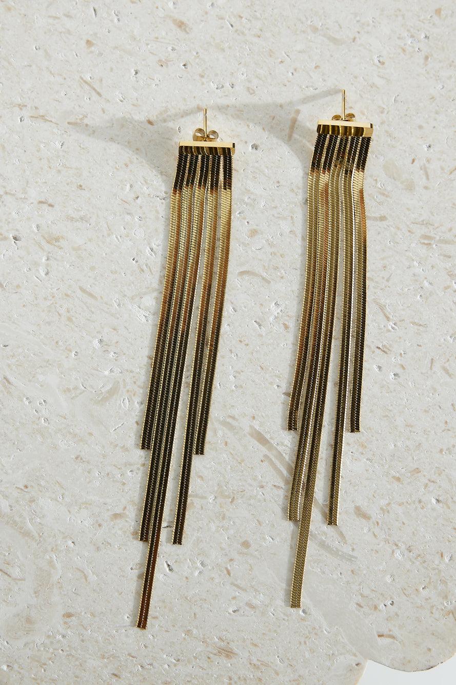 Pendientes Glam Time Chapados en Oro 18K