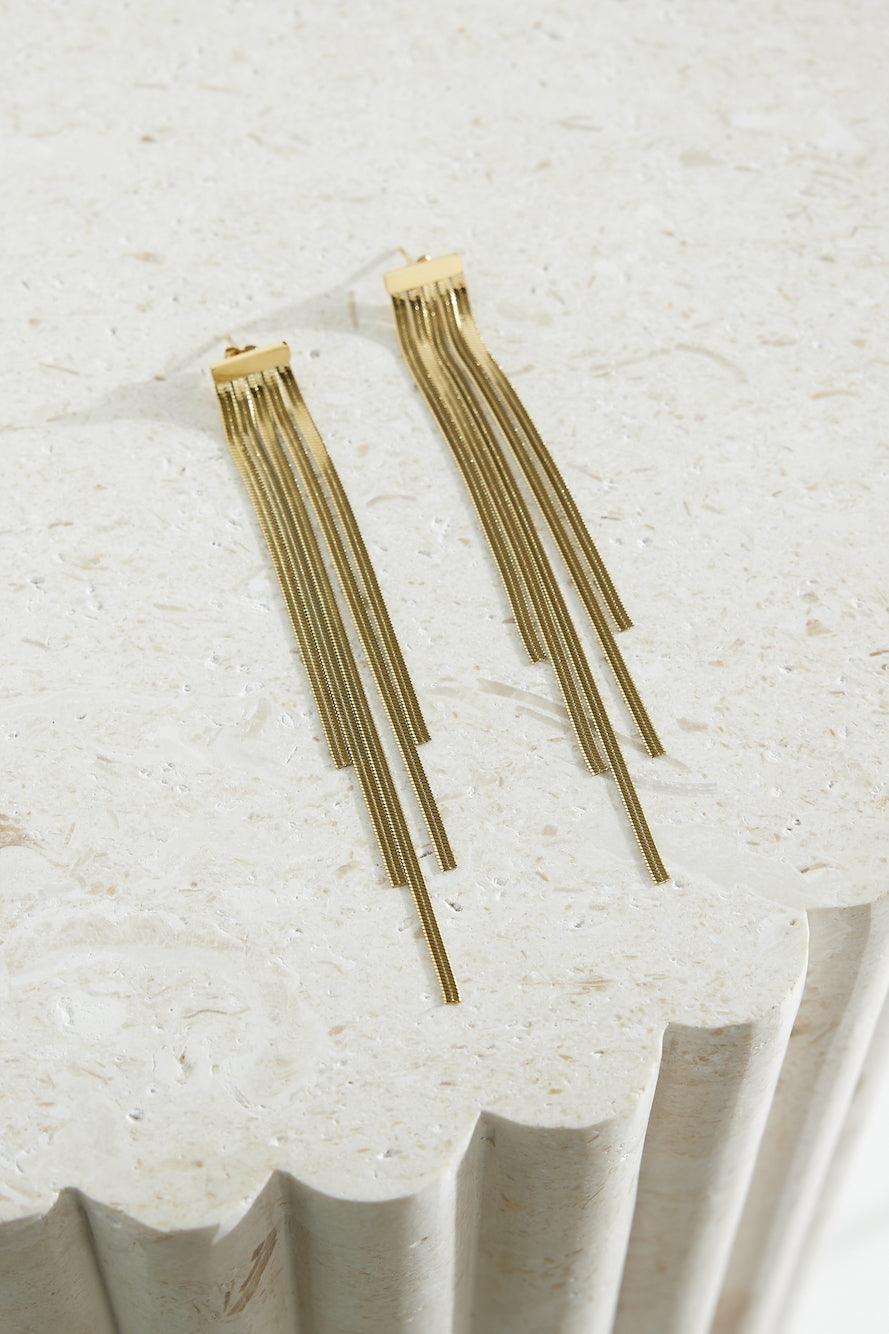 Pendientes Glam Time Chapados en Oro 18K