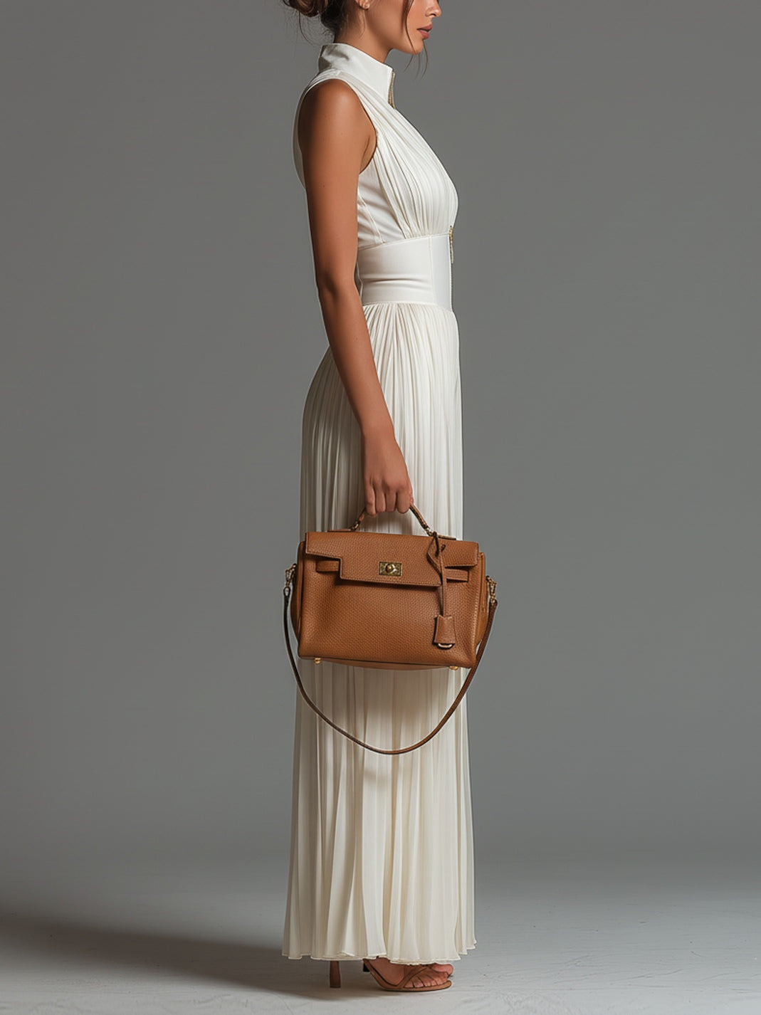 Mono Blanco Elegante de Pierna Ancha