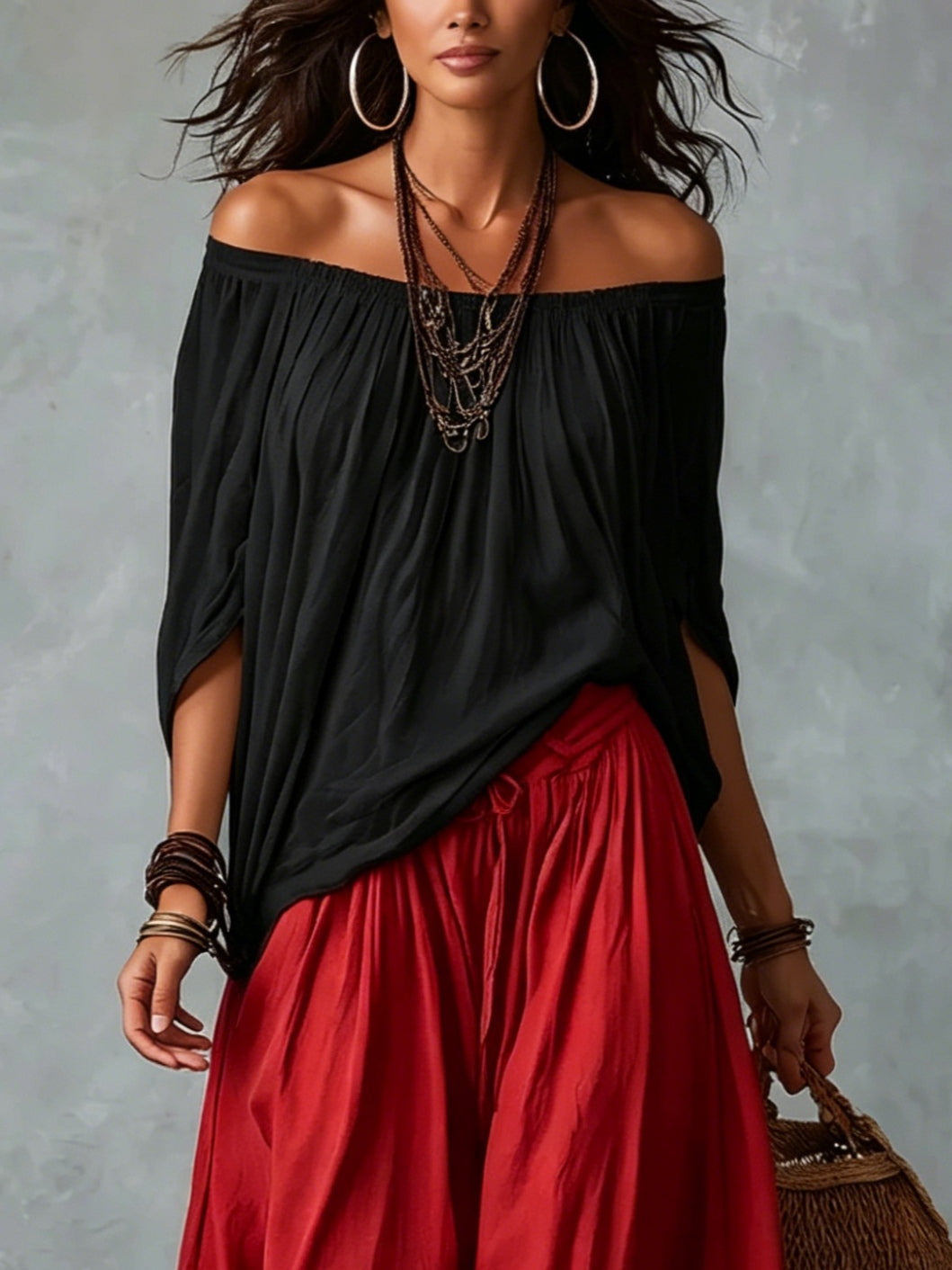 Conjunto Bohemio de Top y Pantalón Bombacho