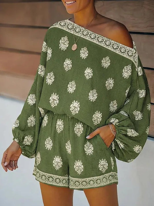 Mono Boho de Verano con Estampado Vintage